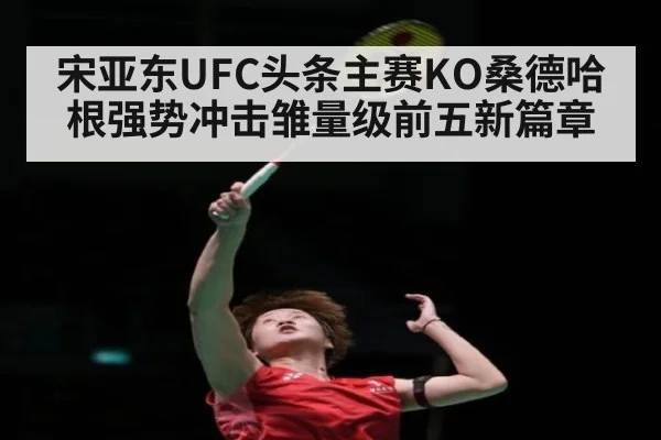 宋亚东UFC头条主赛KO桑德哈根强势冲击雏量级前五新篇章